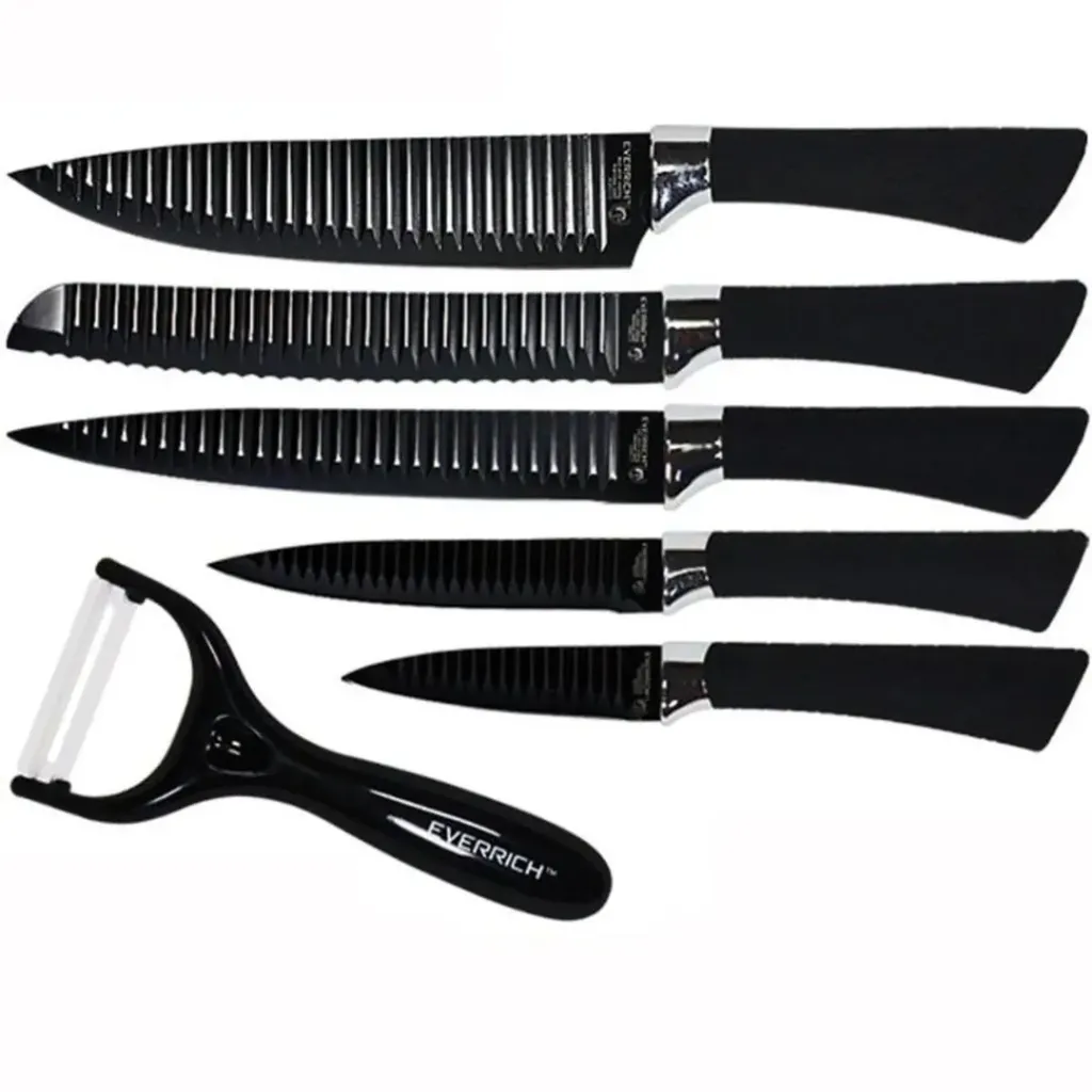 JUEGO SET CUCHILLOS LUJO 6 PIEZAS CON PELADOR..webp