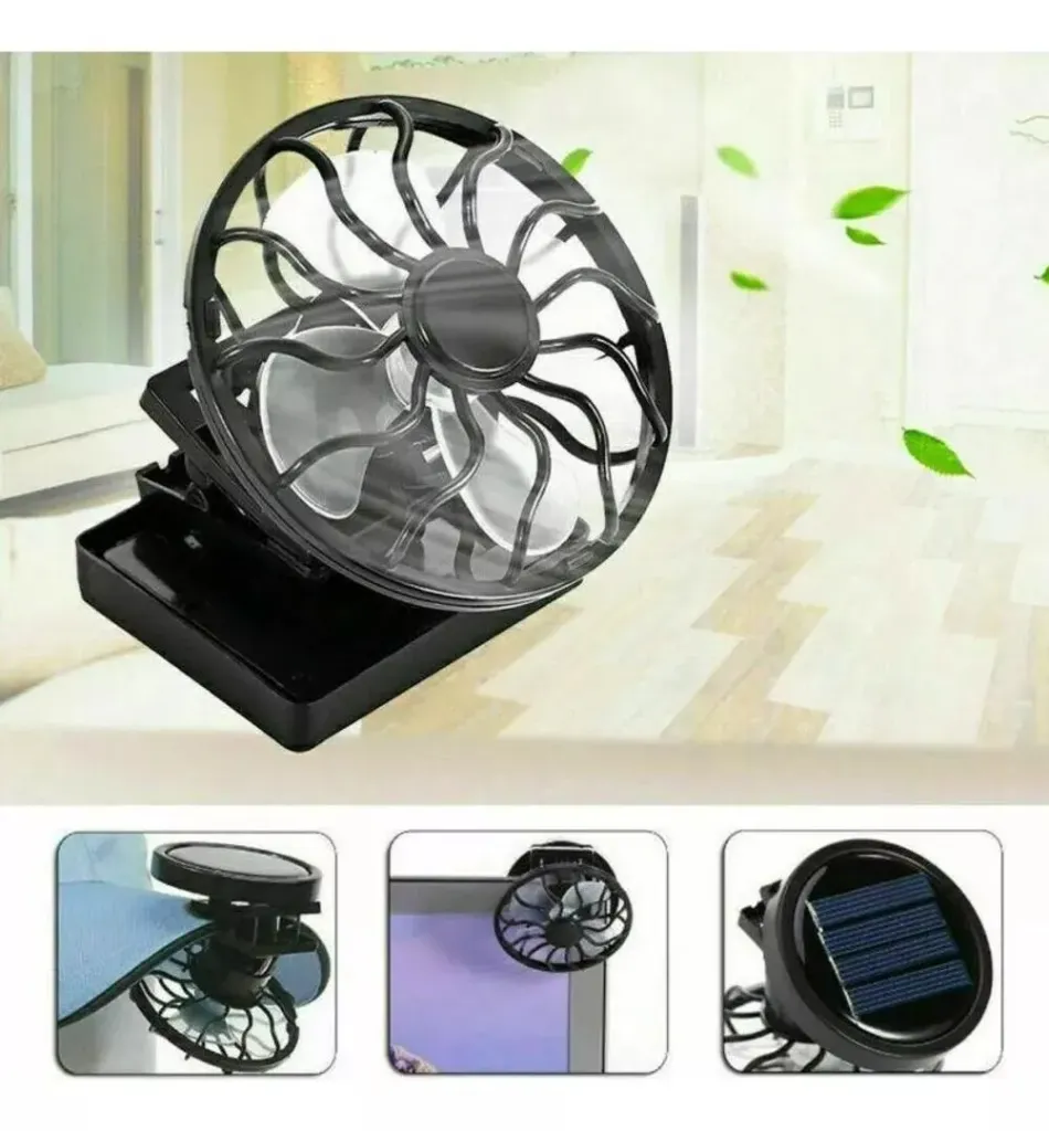 VENTILADOR SOLAR DE PINZA PARA SOMBREROS GORRAS...webp