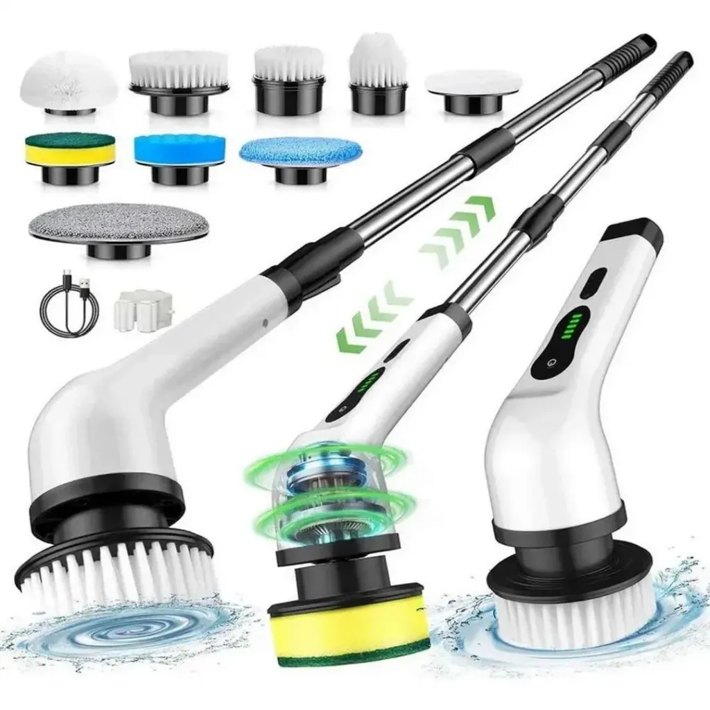 [d1f1d9] CEPILLO ELECTRICO MULTIFUNCIONAL LIMPIEZA 9 EN 1 - ELECTRIC CLEANING BRUSH - MA-8827