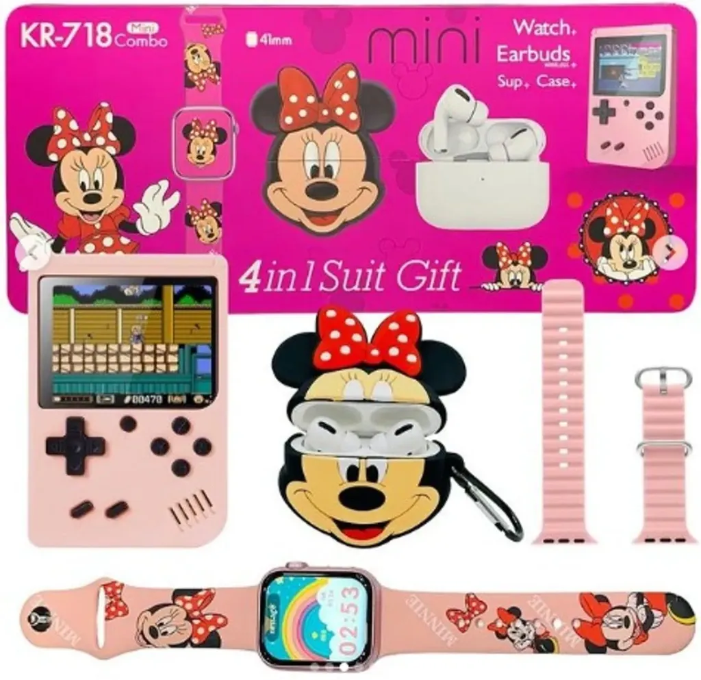 [9fcf27] COMBO RELOJ GAMER 4 EN 1 - SUIT GIFT - KR-718
