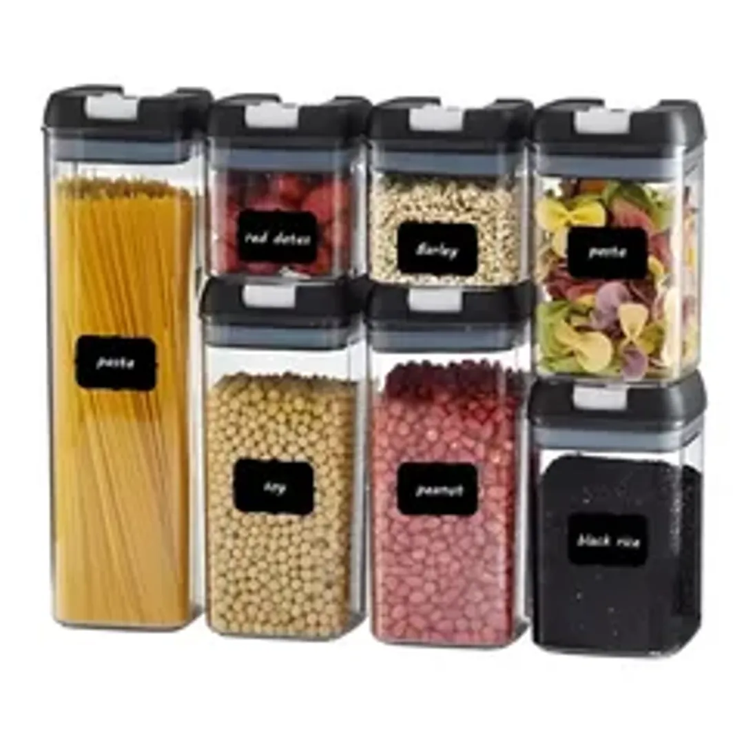 [14c3c6] SET CONTENEDOR GRANOS ESPECIAS - FOOD STORAGE CONTAINER - A-522 - 7 PIEZAS -